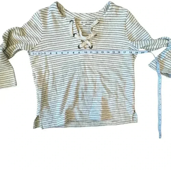 Madewell Striped Lace-Up Top - Picture 11 of 13